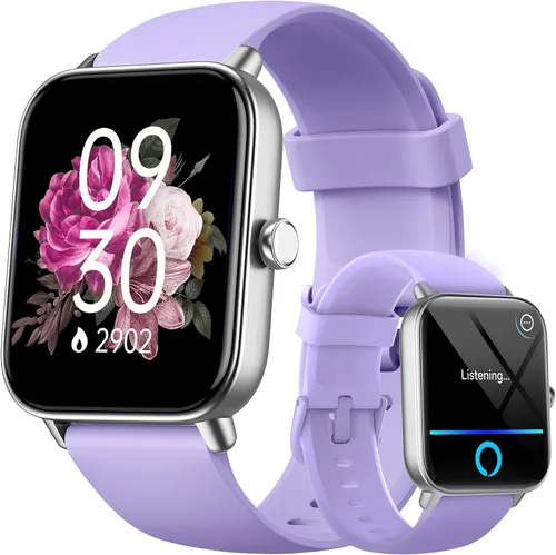 Vista 7 de aeac Relojes inteligentes para mujeres y hombres, Android y iPhone, Alexa integrado, reloj inteligente con pantalla táctil de 1.8 pulgadas con Verde