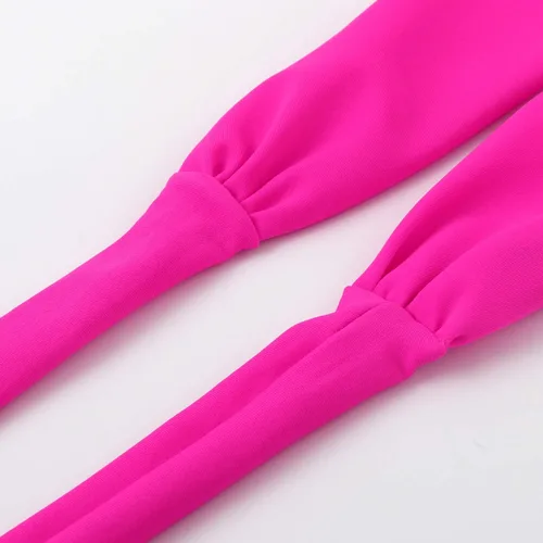 Vista 6 de OMKAGI - Bikini de cintura alta para mujer con realce dos piezas estilo de banda cruzada