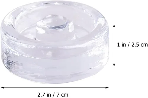 Vista 6 de Luxshiny Kit de decapado Pesos de fermentación de vidrio con asas ranuradas, tapas de fermentación pesada para tarro de boca ancha universal Kit