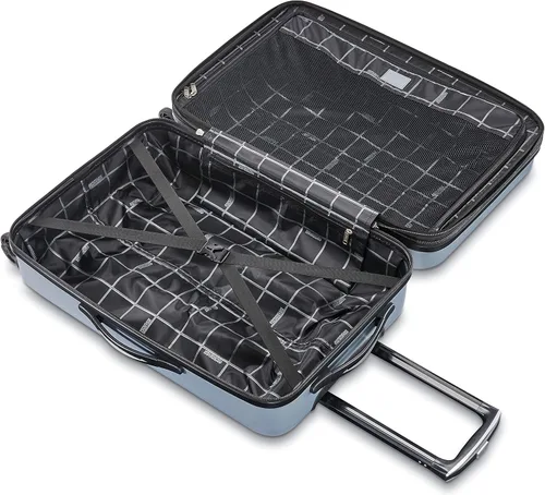 Vista 2 de AMERICAN TOURISTER Moonlight Hardside - Equipaje expandible con ruedas giratorias, Plateado), 92504-1776