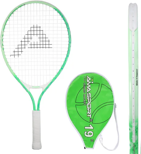 Vista 20 de AMA SPORT Raqueta de tenis para niños pequeños, kit de iniciación de raqueta de tenis de 17 a 25 pulgadas para niñas y niños con bolsa de nailon