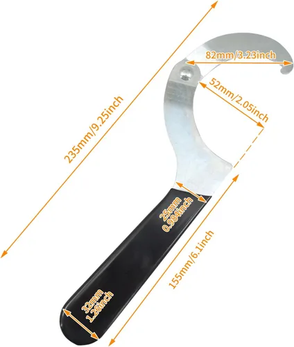 Vista 5 de Llave de ajuste de llave de choque de motocicleta de 2 a 4-3/4 pulgadas apta para Harley