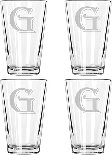 Vista 7 de Alankathy Mugs Juego de 4 monogramas de copa de cerveza (B)