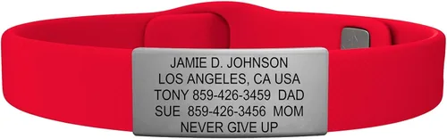 Vista 6 de ROAD iD - Official ID Bracelet - The Wrist ID Elite - Silicone Pin-Tuck - for Athletes