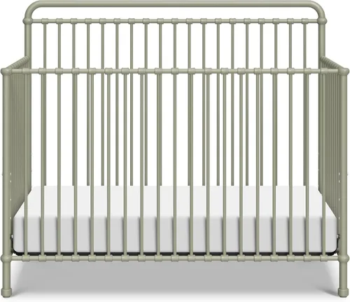 Vista 10 de NAMESAKE Winston - Cuna convertible de metal 4 en 1 en oro vintage, certificado Greenguard Gold