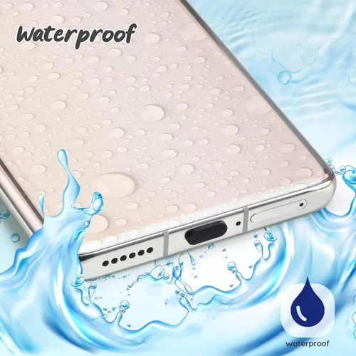 Vista 3 de Enchufe antipolvo USB C tipo C antipolvo cubierta USB C protector de puerto de carga tipo C con cepillo de limpieza para iPhone 15 Samsung