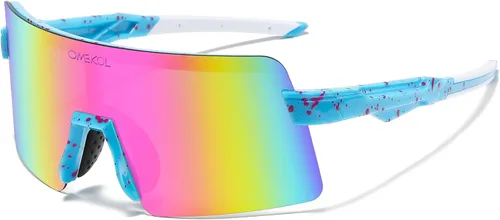 Vista 12 de Dos tamaños para adultos y jóvenes, lentes de sol polarizados para hombres y mujeres, para deportes al aire libre, gafas de béisbol UV400, gafas