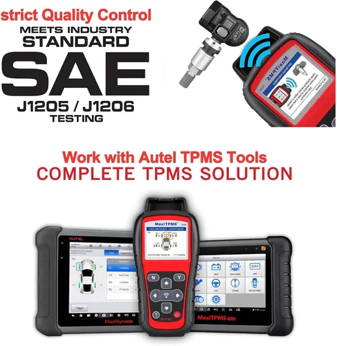 Vista 7 de Autel Sensores TPMS, sensor Mx programable para presión de neumáticos, 315 MHz + 433 MHz, nivel OE de presión (8 piezas, válvulas de metal)