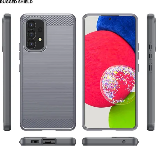 Vista 2 de M MAIKEZI Funda para Samsung A53 5G, funda para Galaxy A53 5G, con protector de pantalla HD, absorción de golpes flexible de TPU parachoques de goma