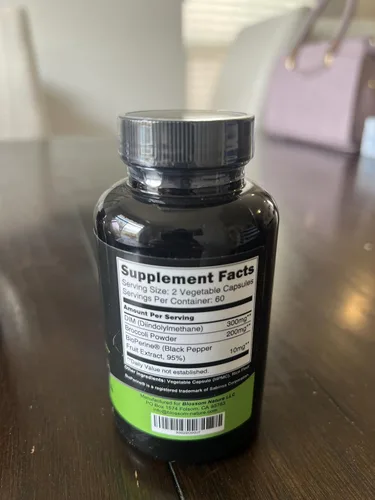 Vista 4 de Suplemento DIM de 300 mg con brócoli 200 mg BioPerine 10 mg de equilibrio hormonal y estrógeno para mujeres y hombres, alivio de la menopausia