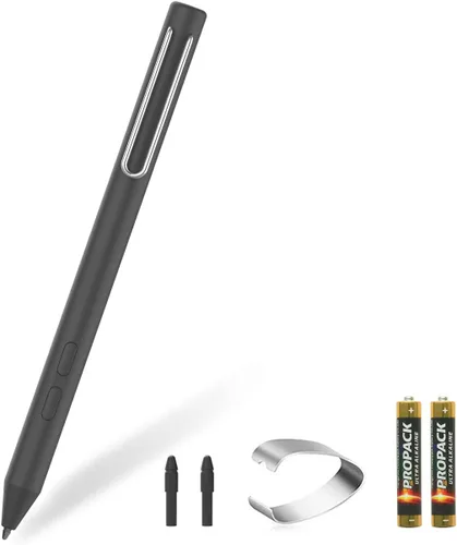 Vista 10 de Lápiz óptico para Microsoft Surface Pro 12/11/10/9/8/7/6/5/4/Go, presión 1024 Rechazo de palma No requiere Bluetooth Puntas reemplazables Botones