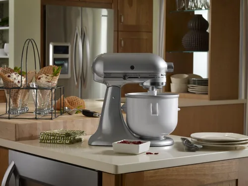 Vista 3 de Accesorio para heladera KitchenAid - Excluye modelos de 7, 8 y la mayoría de 6 cuartos de galón, Compatible con mezcladores de 5 a 6 cuartos de galón