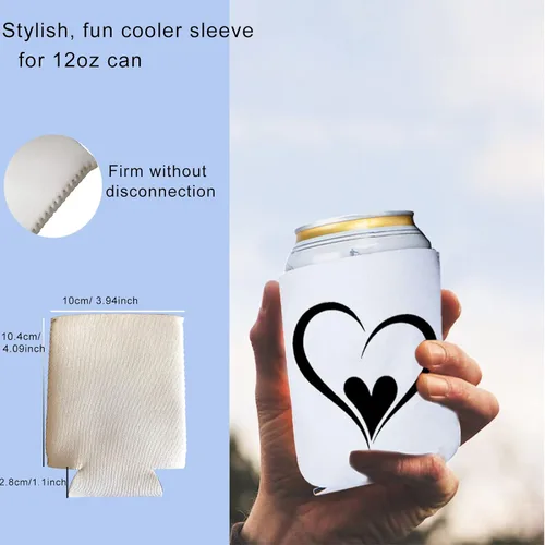Vista 2 de Funda protectora personalizada para enfriar con funda protectora a granel, cerveza plegable personalizada, manga enfriadora de refrescos, regalo