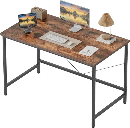 Vista 48 de Mericonia Escritorio para computadora, escritorio de juegos para espacios pequeños, mesa de estilo moderno y simple para oficina en casa, mesa