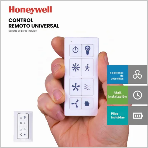 Vista 5 de Honeywell Ventiladores de techo Eamon Modern - Ventilador de techo moderno de 52 pulgadas con luz, control remoto, ventilador LED para interiores
