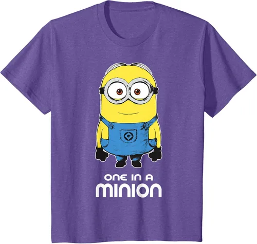 Vista 61 de Despicable Me Camiseta estampada Minions Bob One in A Minion Negro