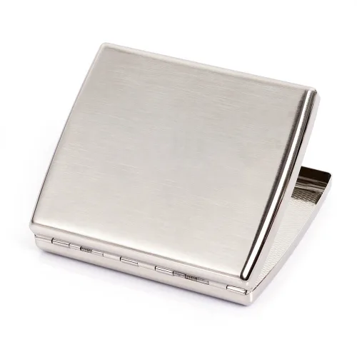 Vista 7 de Caja de acero inoxidable cepillado para cigarrillos con capacidad para 20 cigarrillos (tipo 1)