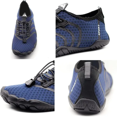 Vista 5 de Zapatos de agua para hombres y mujeres, secado rápido, ligeros, descalzos, natación, playa, piscina, surf, camping, aqua, escalada, deportes