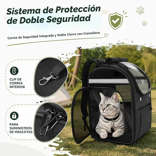Vista 5 de Apollo walker Mochila transportadora para gatos pequeños y perros