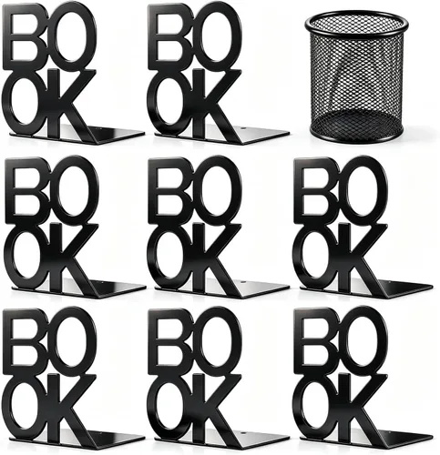 Vista 13 de Extremos para libros, soportes decorativos de metal para libros, libros, diseño de apariencia única, resistente Tapón de metal antideslizante