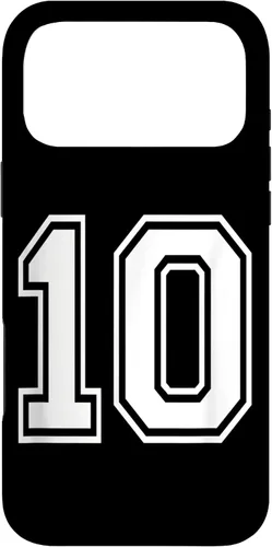 Vista 22 de Number 10 Varsity Style Bold Sports Birthday Case for iPhone 17