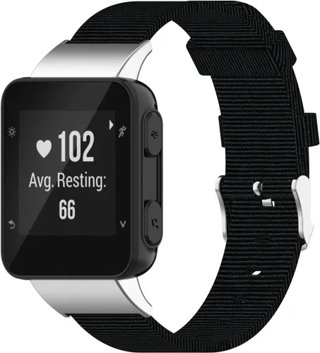 Vista 2 de Correa de reloj para Garmin Forerunner 35, pulsera de repuesto deportiva de lona para Garmin Forerunner 35/30 Running Watch