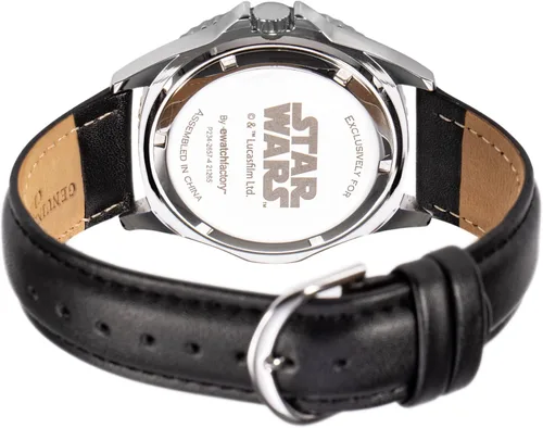 Vista 2 de STAR WARS - Reloj analógico de cuarzo, para adultos, color plateado, azul y negro