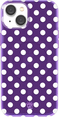 Vista 129 de VELVET CAVIAR Funda compatible con MagSafe para iPhone 15, probada en caídas de 10 pies, estampado de leopardo y amatista morada