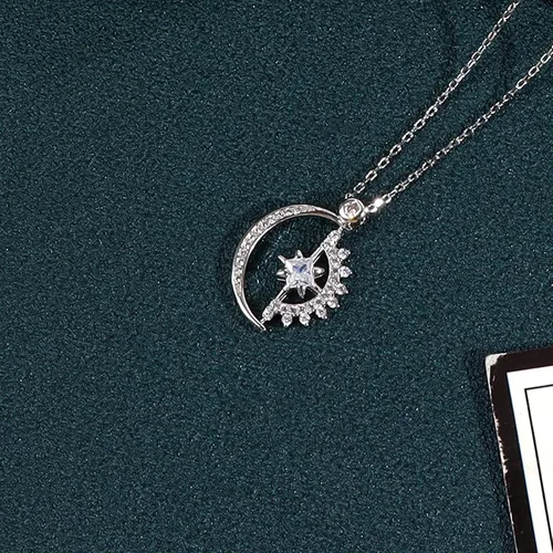 Vista 3 de choice of all To My Badass Squad Collar Fidget Sun Moon para amigos, collar giratorio de luna alrededor del sol para mujeres y niñas, Cobre, otro