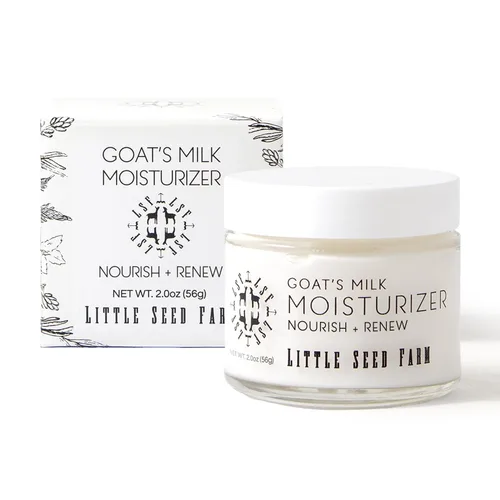 Vista 10 de Little Seed Farm Crema hidratante facial de leche de cabra - Crema facial hidratante orgánica totalmente natural - Tamaño de viaje