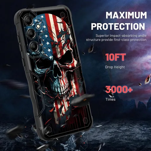 Vista 62 de Funda para Galaxy A14 5G, [Doble Capa][Protección contra Caídas de Grado Militar de 10 Pies] [Antideslizante] Funda Resistente a Prueba de Golpes