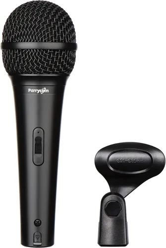 Vista 8 de Perrycom Micrófono vocal dinámico profesional con interruptor de encendido y apagado, micrófono de metal cardioide de mano para cantar, compatible