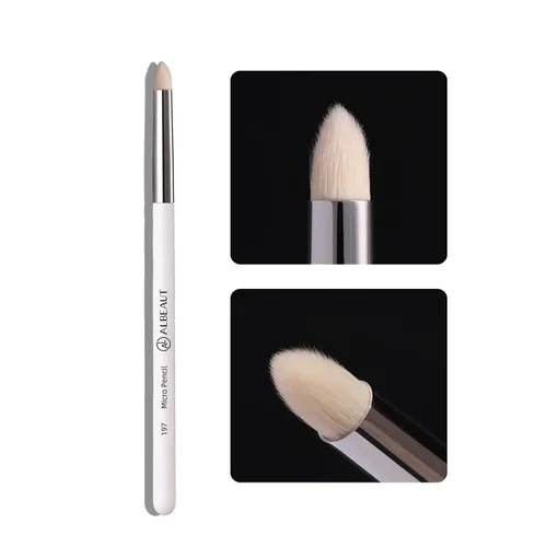 Vista 18 de Albeaut Pincel delineador de ojos, delineador de ojos en forma de media luna y pincel para cejas, crea sin esfuerzo un delineador perfecto