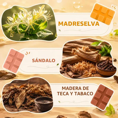 Vista 2 de SCENTORINI Cera derretida, 6 cubos de cera perfumada de otoño e invierno
