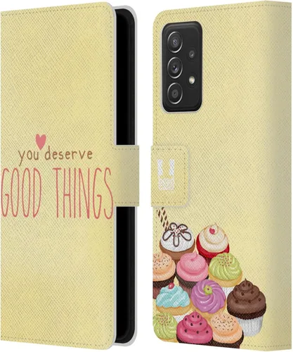 Vista 192 de Head Case Designs Assortment Cupcakes Happiness Leather Wallet Case Compatible with Samsung Galaxy A07 4G Surtido