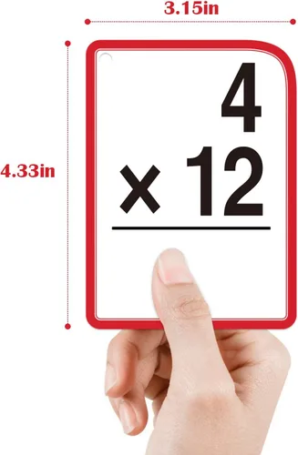 Vista 8 de Tarjetas flash de multiplicación para 3er grado – 175 tarjetas flash matemáticas – Times Table Flash Cards – Todos los hechos 0-12 codificados por