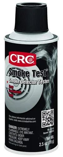 Vista 2 de CRC prueba de humo marca Liquid Smoke, lata pulverizadora de 2.5 oz, transparente
