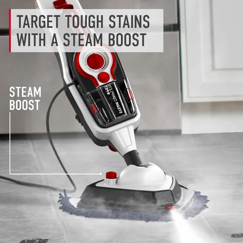 Vista 6 de Hoover Steam Complete - Trapeador de vapor para mascotas, máquina limpiadora de suelos duros, máquina limpiadora multiusos 10 en 1, vaporizador