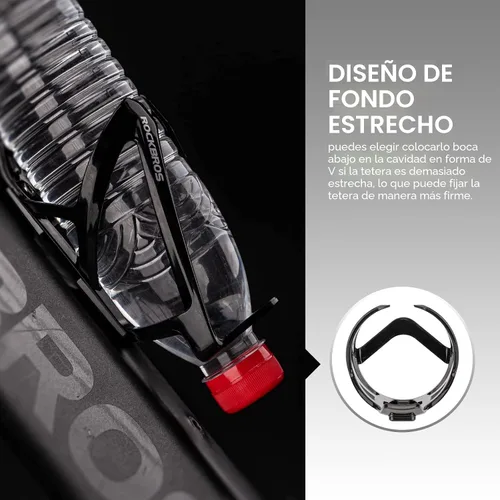 Vista 4 de ROCKBROS Portabotellas de Agua para Bicicleta Ultraligero, Jaulas para Botellas de Bicicleta con Tornillos y Herramienta, Soporte Universal