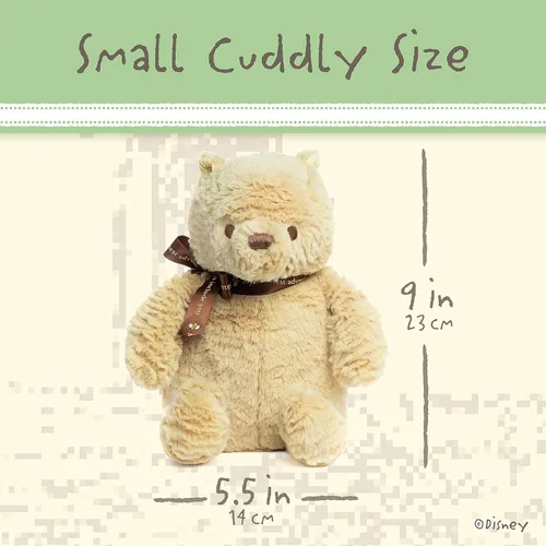 Vista 3 de KIDS PREFERRED - Animal de peluche bebé, versión original clásica de Winnie the Pooh y amigos, de 9 pulgadas, Pooh