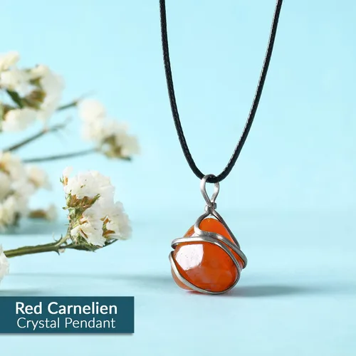 Vista 54 de PYOR Collar con colgante curativo de Reiki de cristal, gemas de buena suerte, prosperidad, riqueza, piedras preciosas naturales, collares de buena