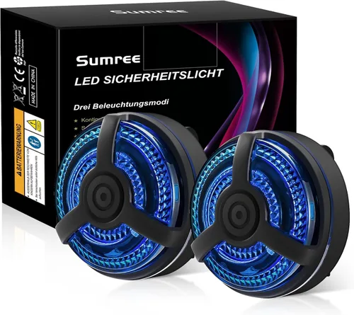 Vista 7 de Paquete de 2 luces traseras de bicicleta recargables USB, accesorios de luz intermitente de seguridad para ciclismo, con 5 modos de iluminación Rojo