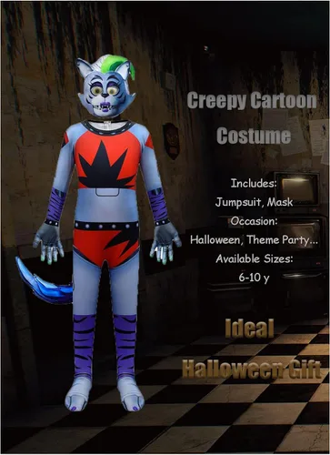 Vista 3 de Boys Horror Game Costume Halloween Cosplay Jumpsuit Set 6-10Y