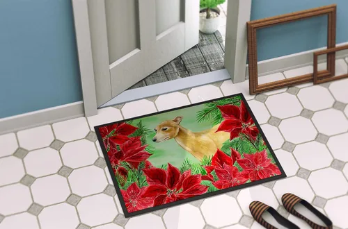Vista 4 de Caroline's Treasures CK1346MAT - Felpudo italiano de galgos de 18 x 27 pulgadas, tapete para puerta delantera, interior y exterior, para entrada