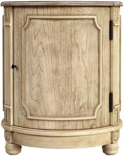Vista 4 de Butler Specialty Company Thurmond Drum - Mesa auxiliar de tambor de 20" W, color beige