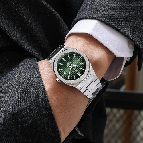 Vista 4 de CADISEN Reloj mecánico automático para hombre relojes casuales para hombre zafiro impermeable