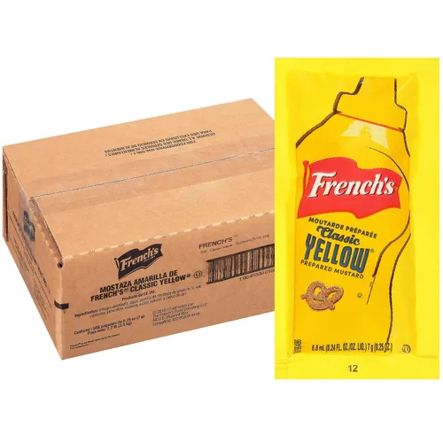Vista 12 de Bolsa dispensadora de mostaza amarilla clásica de French's con ajuste, 1.5 galones - Una bolsa de 1.5 galones de mostaza amarilla clásica