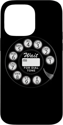 Vista 21 de Divertida caja del teléfono del dial rotatorio analógico retro retro negro lindo negro para el iPhone 17