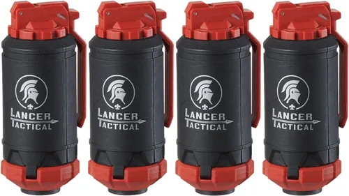 Vista 8 de Lancer Tactical GBR 130 Ducha redonda ecológica reutilizable de ABS BB Impact Shower para ducha Airsoft, paquete de 4