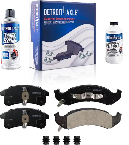 Vista 33 de Detroit Axle - Pastillas de Freno Traseras de Cerámica Izquierda Reemplazo de Pinza para Silverado Sierra Suburban 1500 Tahoe Yukon Escalade ESV EXT